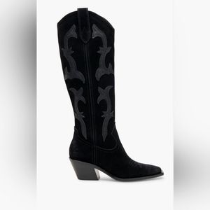 NWT New in box DOLCE VITA Samare Cowboy Boots in Black Onyx 🤠